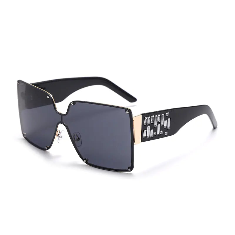 Oversized Rimless Sunglasses - High Trend Coture