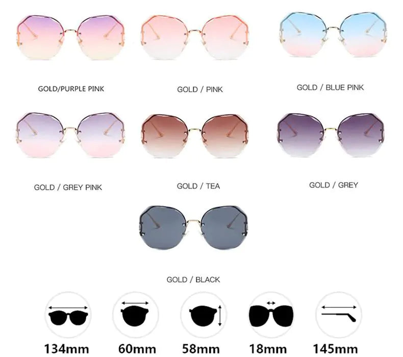 Trimmed Lens Sunglasses - High Trend Coture