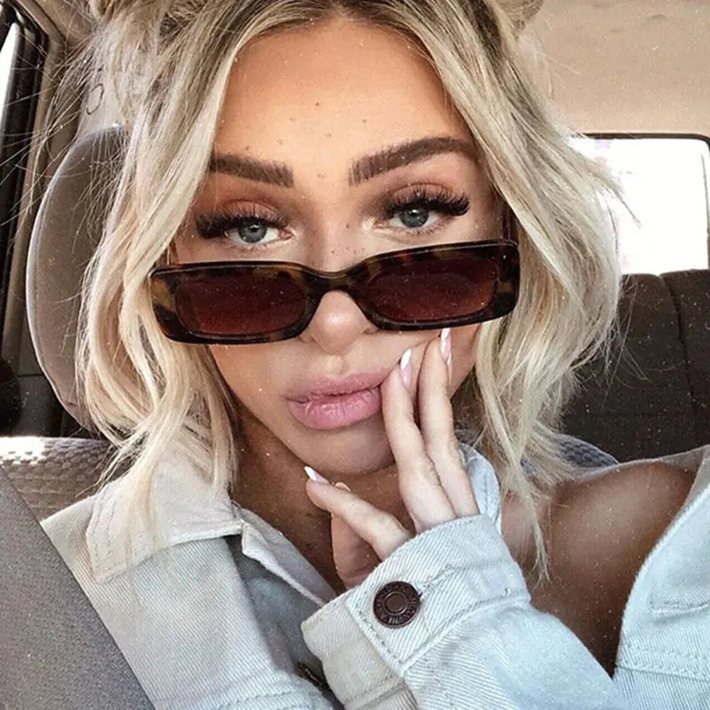 Rectangle Vintage Sunglasses for Women - High Trend Coture