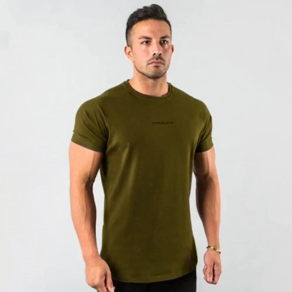 Camiseta Ajustada Hombre Gym y Fitness - High Trend Coture