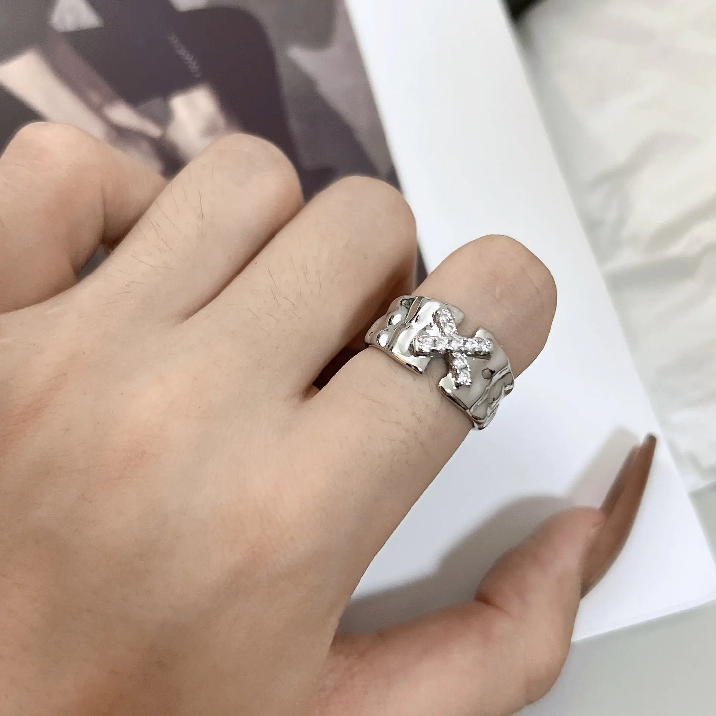 Shiny Unisex Crystal Rings - High Trend Coture