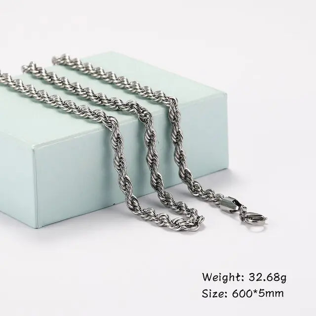 Men's Curb Cuban Chain Necklace - High Trend Coture
