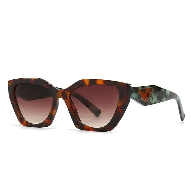 Retro Rectangular Cat Eye Sunglasses - High Trend Coture