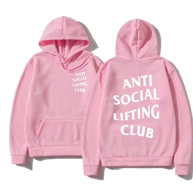Sudadera antisocial lifting club con capucha - High Trend Coture