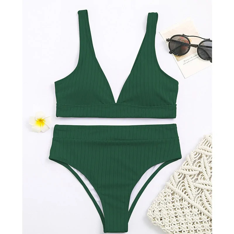 Bikini con Braguita de Talle Alto - High Trend Coture