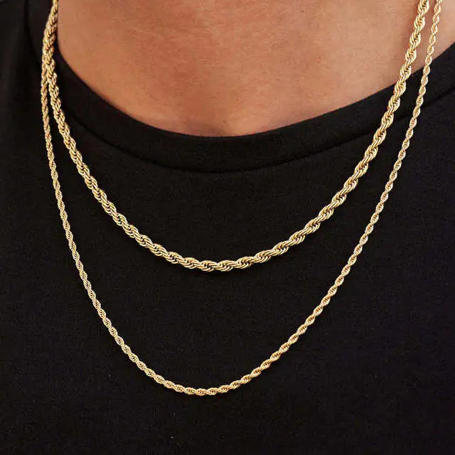 Twisted Rope Links Collar Necklace - High Trend Coture