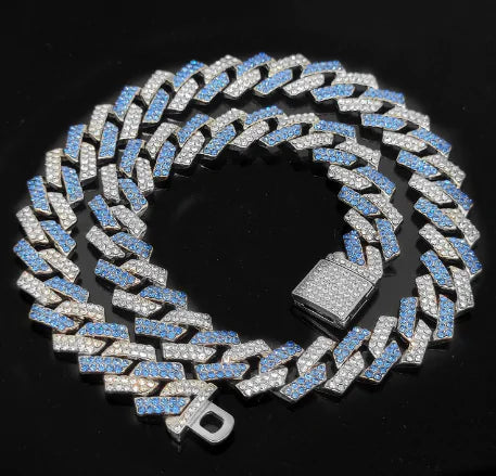 Iced Out Rhombus Prong Necklace - High Trend Coture