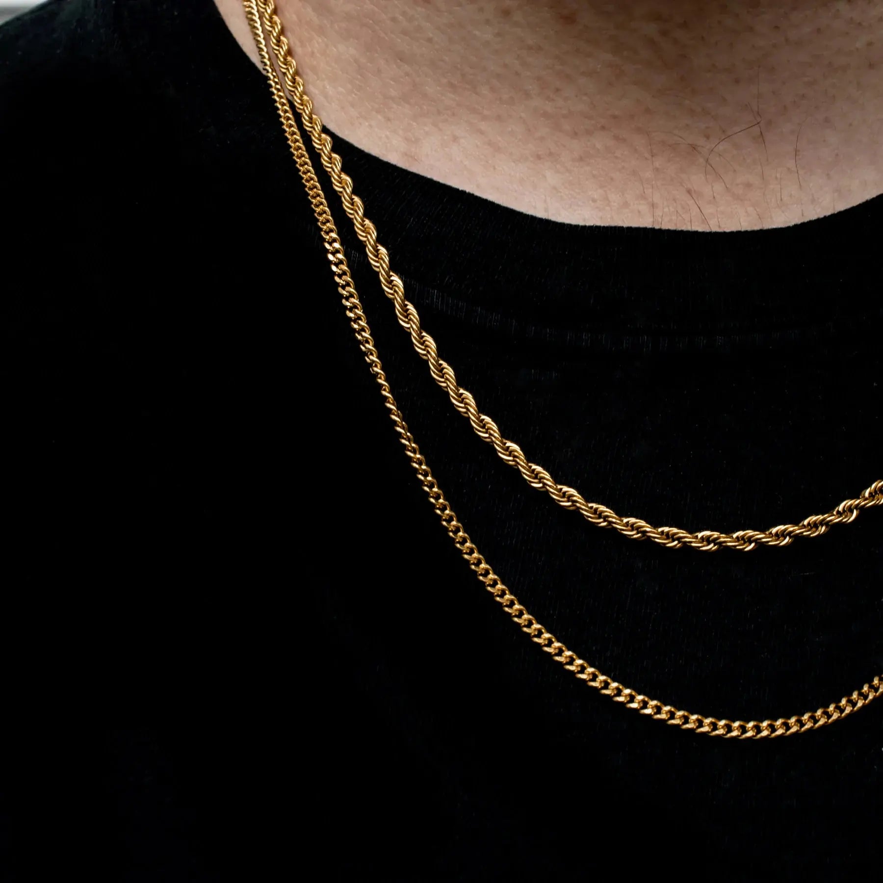 Twisted Rope Links Collar Necklace - High Trend Coture