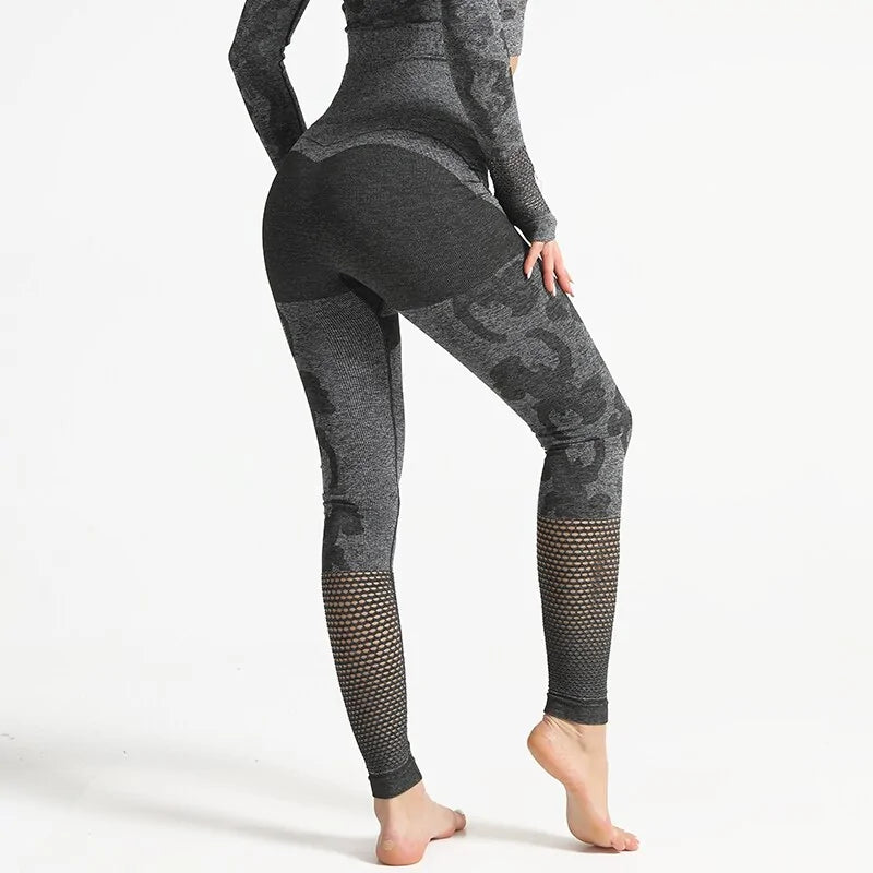 Leggings Estampado Camuflaje Push Up Elásticos - High Trend Coture
