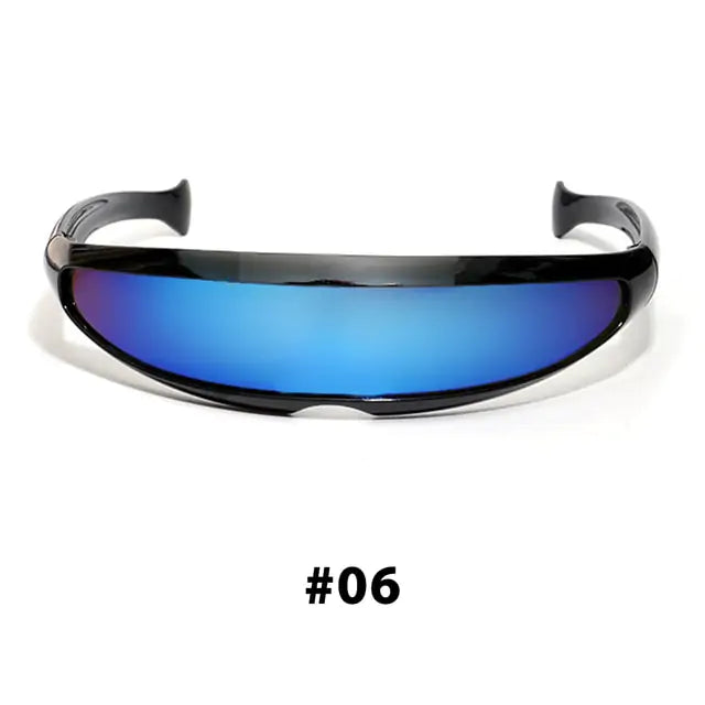 Futuristic Narrow Cyclops Sunglasses - High Trend Coture