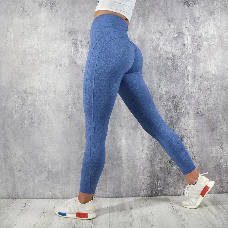 Leggings Push Up con Costuras Realza Figura - High Trend Coture