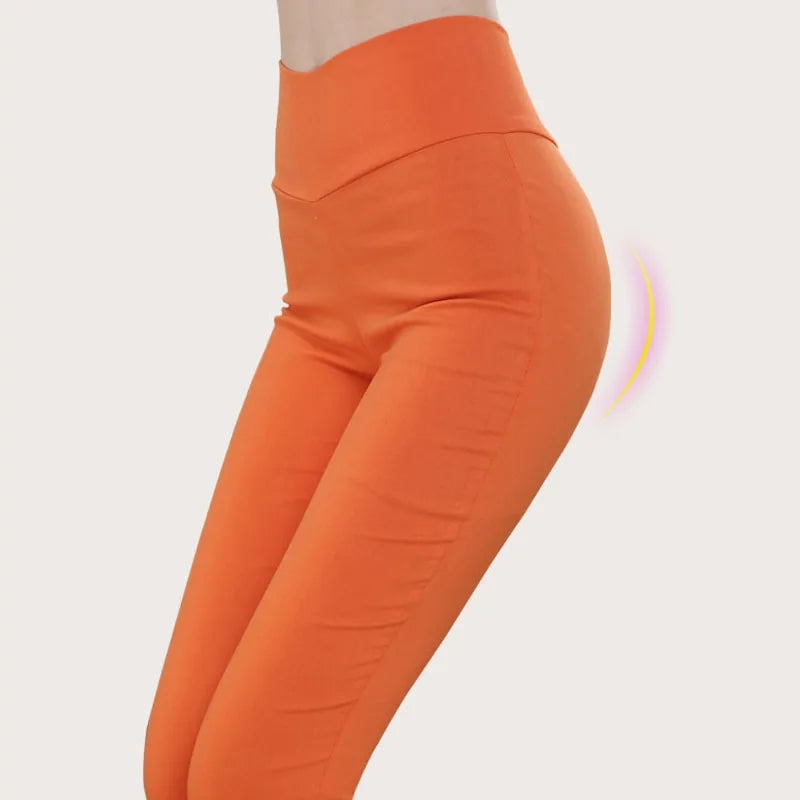 Leggings Élasticos de Cintura Alta para Tallas Grandes 4XL/5XL/6XL - High Trend Coture
