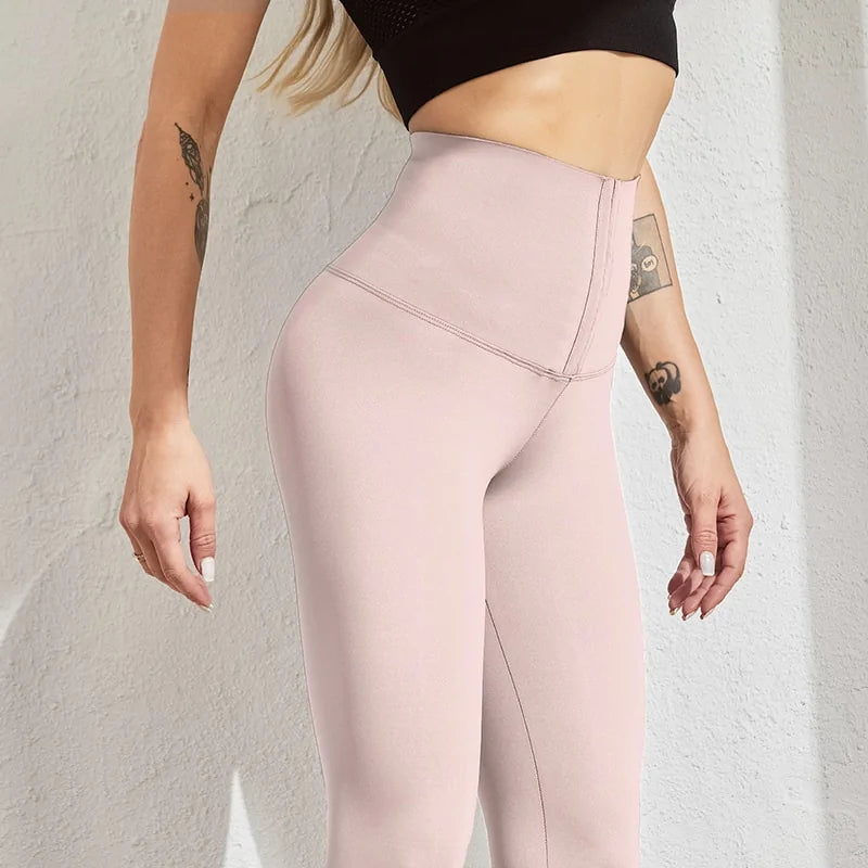 Leggings Térmicos con Control de Abdomen Cintura Alta Push Up - High Trend Coture