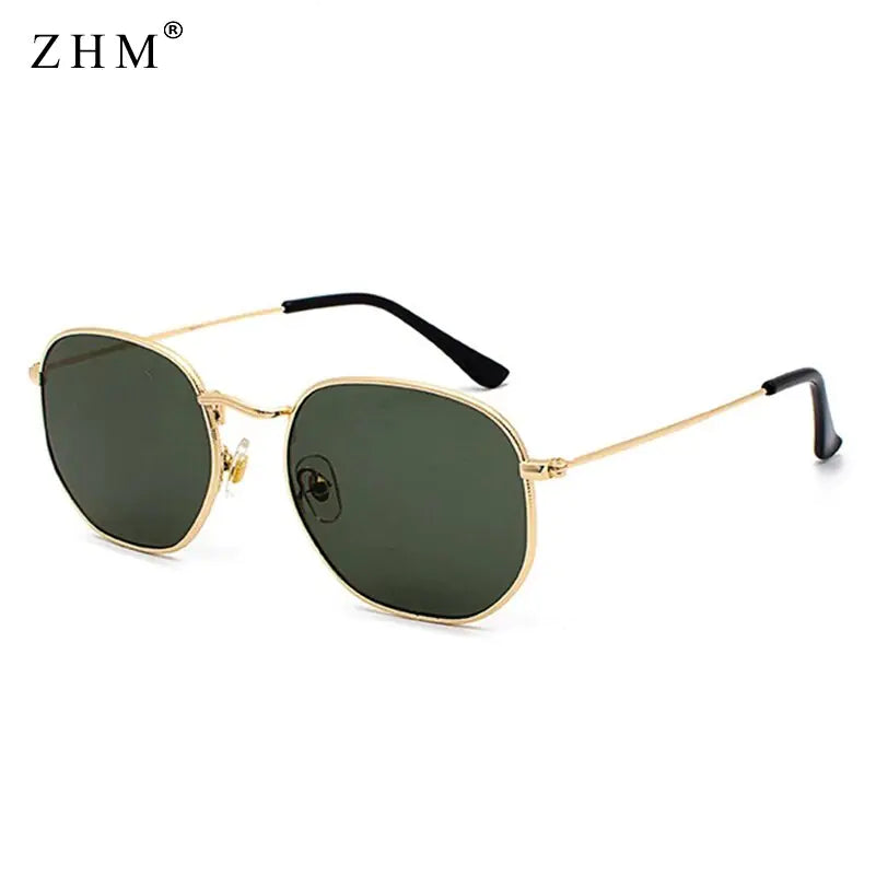 Metal Frame Pilot Mirror Sunglasses - High Trend Coture