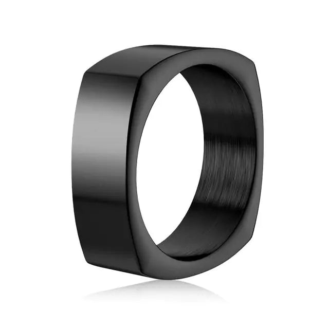 Men's Square Charm Ring - High Trend Coture