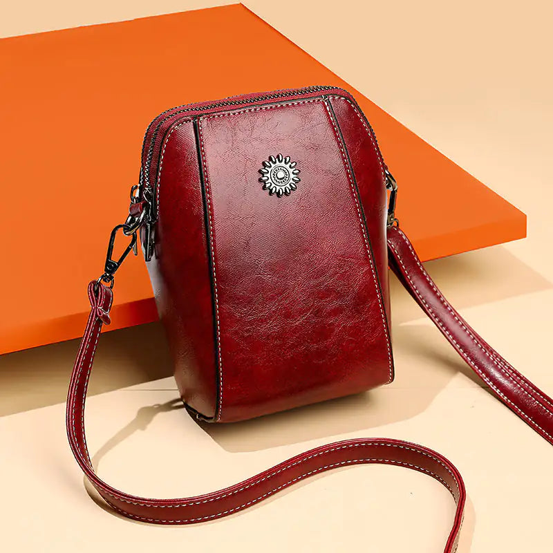 Mini bolso estilo bandolera de piel - High Trend Coture