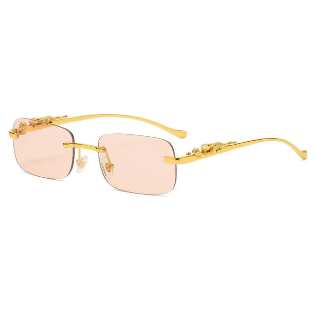 Rimless Square Sunglasses - High Trend Coture