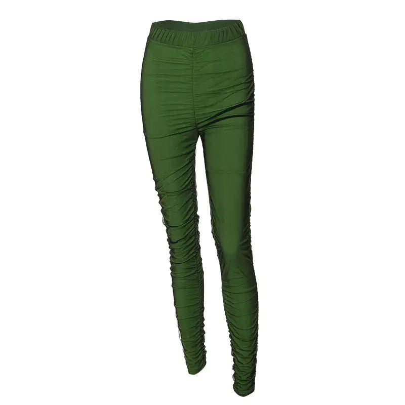 Leggings Estilo Terciopelo Satinados - High Trend Coture