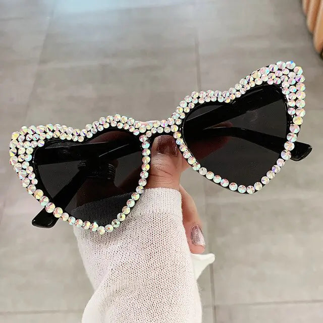 Cat Eye Heart Fashion Sunglasses - High Trend Coture