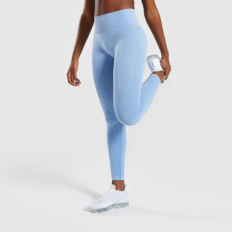 Leggings Fitness sin Costuras de Cintura Alta - High Trend Coture