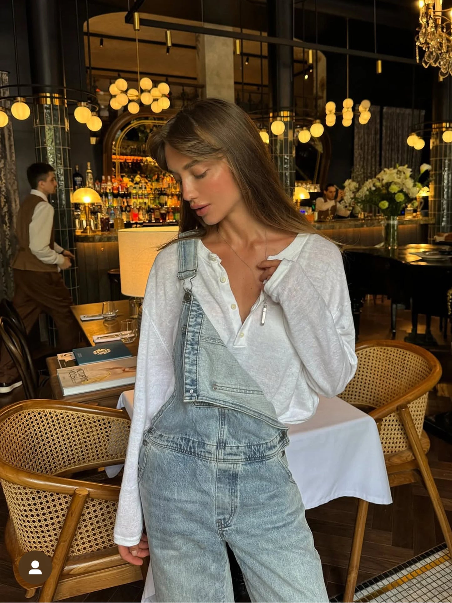 Conjunto Mujer Casual Top Manga Larga y Pantalón Fluido