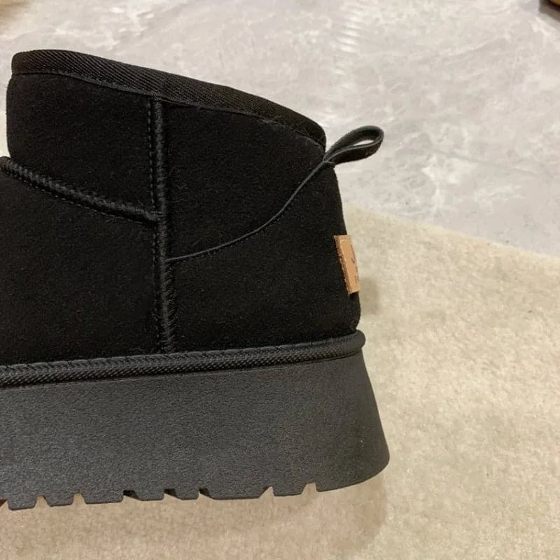 Botines Estilo Ugg para Mujer con Forro de Peluche