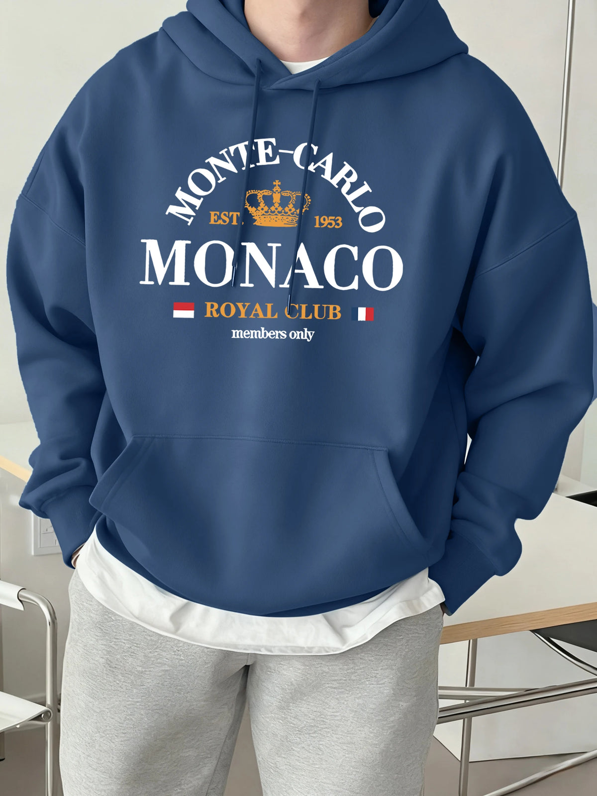 Sudadera Universitaria Hombre Monaco Royal Club
