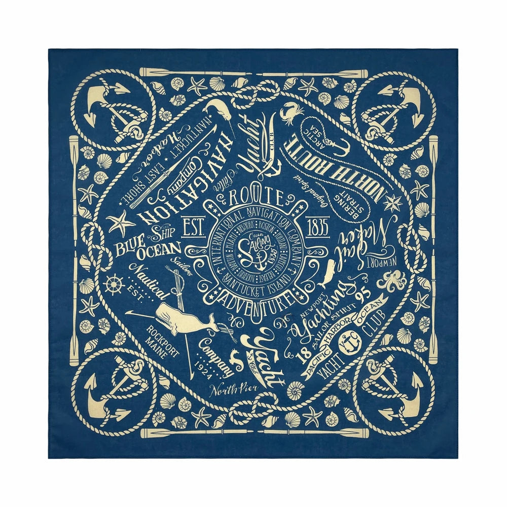 Bandana Cuadrada de Algodón con Estampado Hip Hop Skull Unisex
