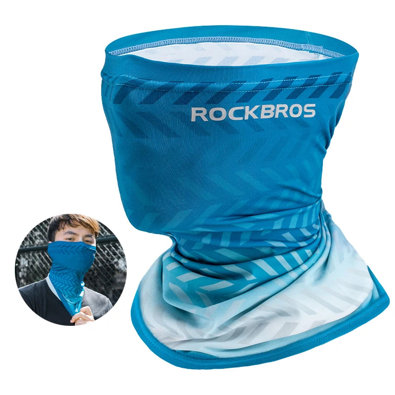 Braga Cuello de Seda Transpirable con Protección Solar para Ciclismo