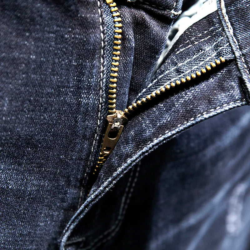 Pantalones Vaqueros para Hombre Rasgados Elásticos