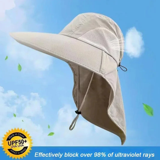 Sombrero de Ala Ancha Unisex con Flap y Protección Solar UPF 50+ | Outdoor