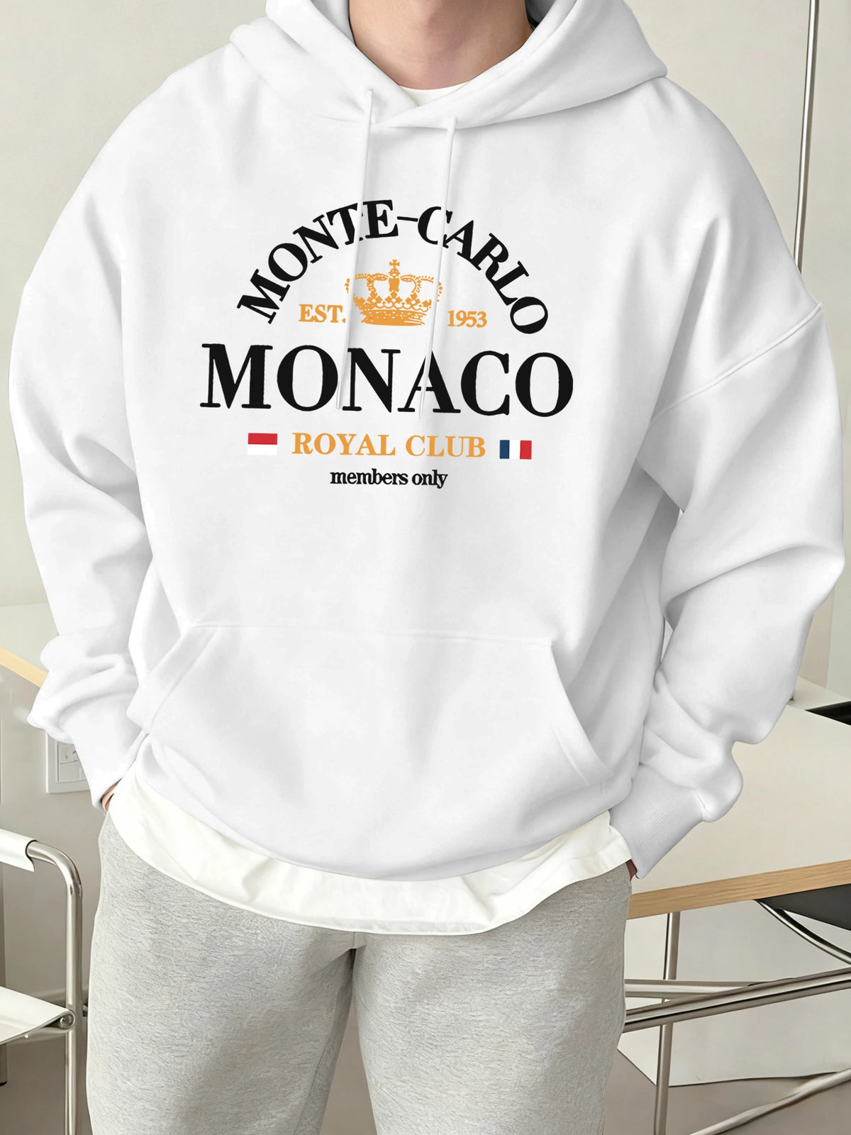 Sudadera Universitaria Hombre Monaco Royal Club