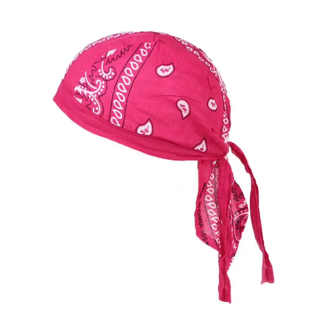 Pañuelo Bandana Tipo Pirata Unisex de Algodón Secado Rápido