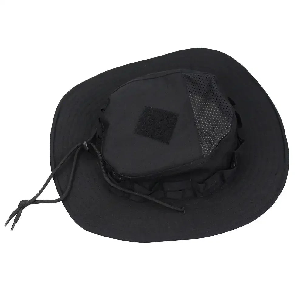 Gorra Boonie Táctica Camuflaje para Hombre con Ala Ancha y Protección Solar