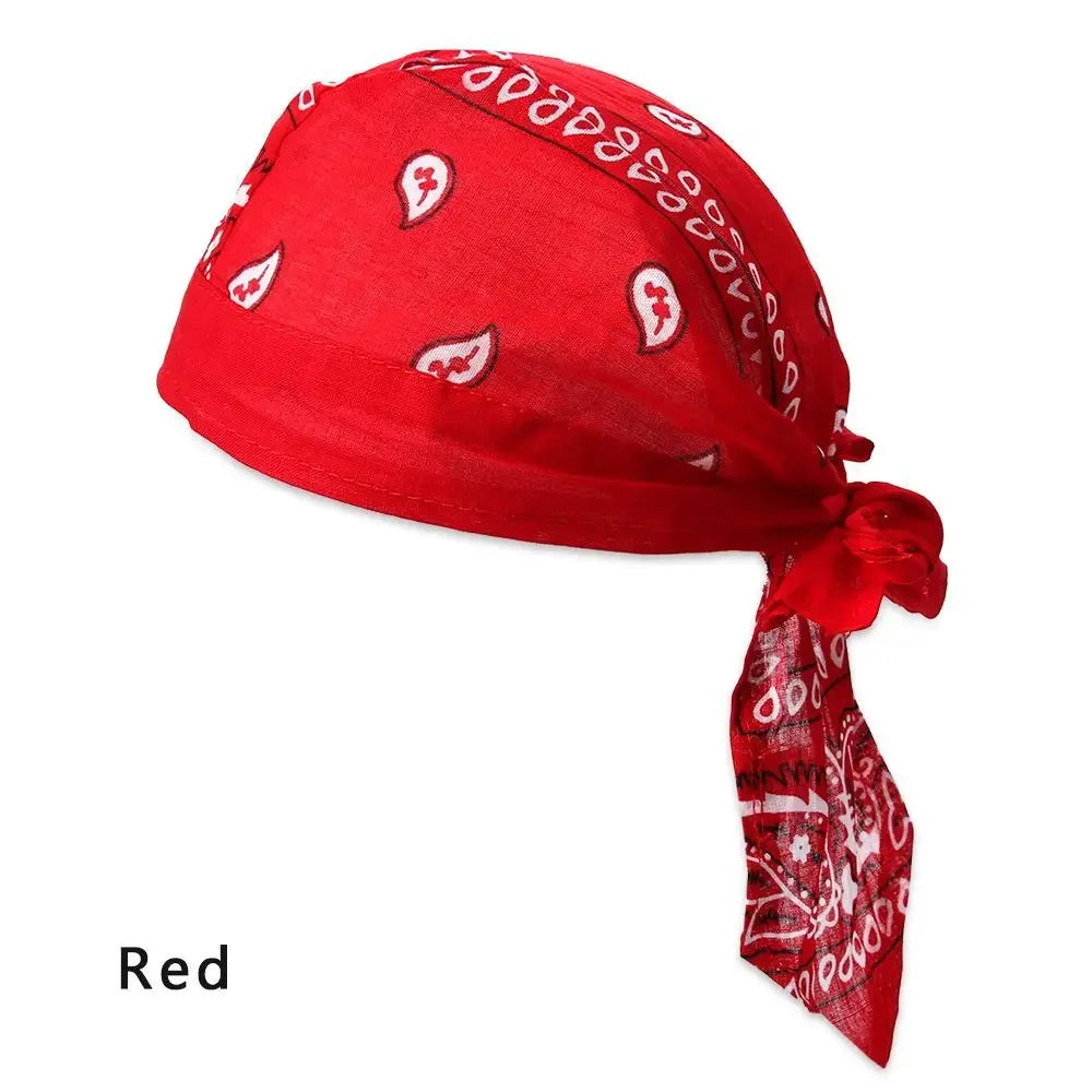 Pañuelo Bandana Tipo Pirata Unisex de Algodón Secado Rápido