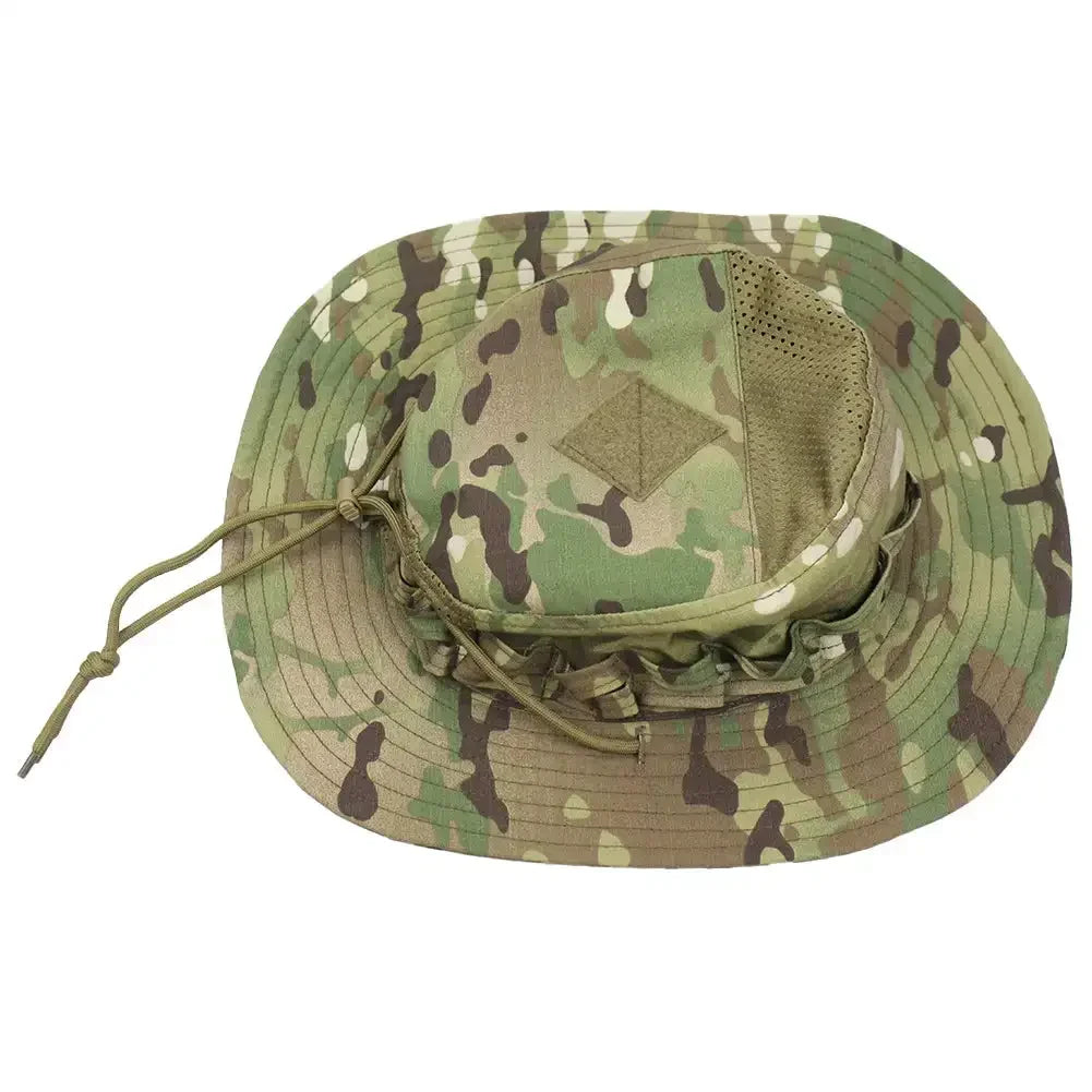 Gorra Boonie Táctica Camuflaje para Hombre con Ala Ancha y Protección Solar