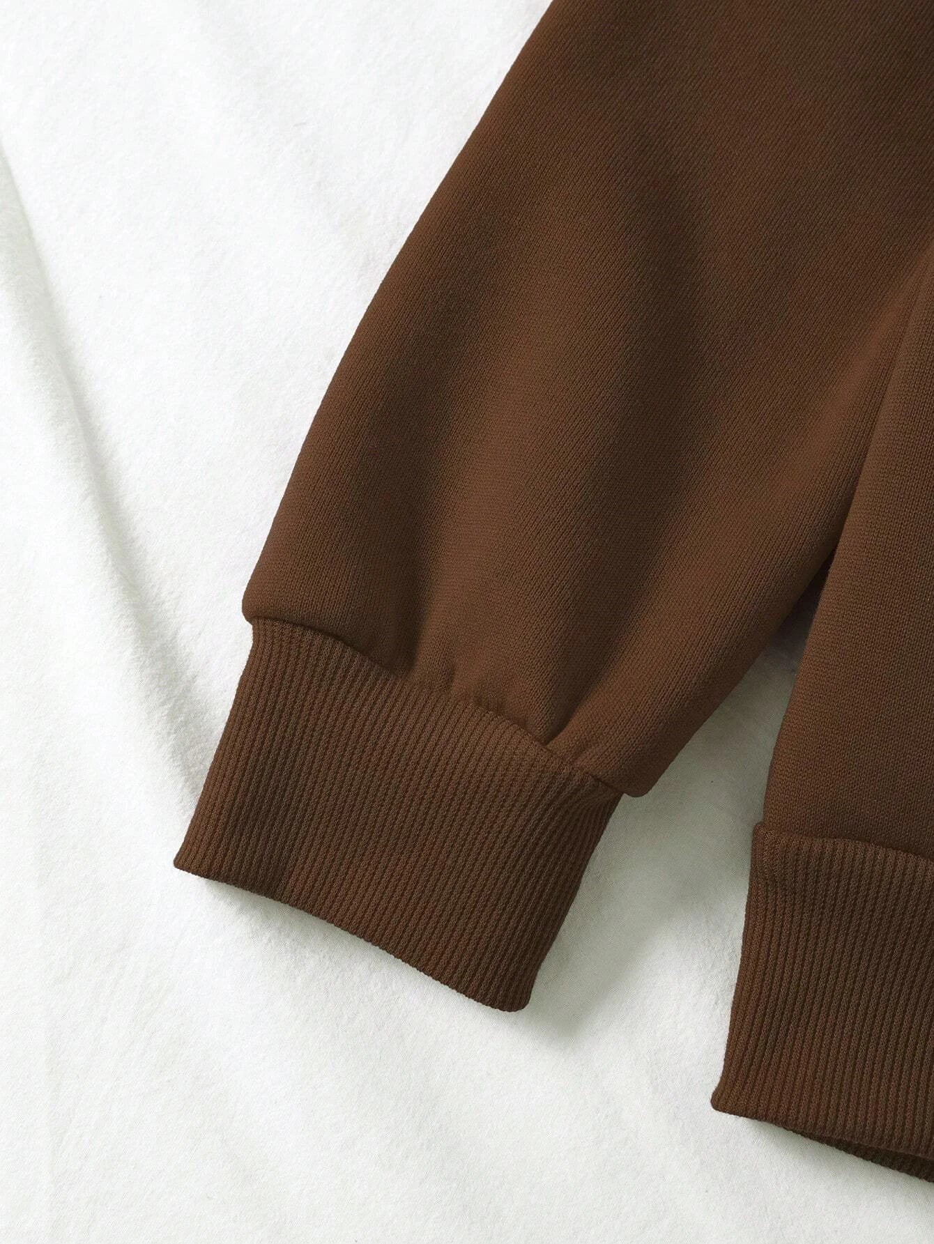 Sudadera Polar con Forro Interior Estampado Osito