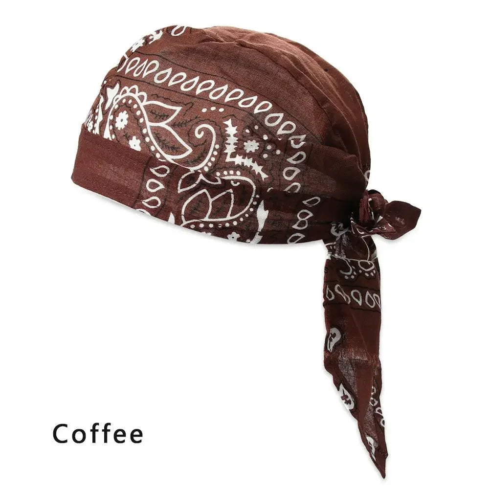 Pañuelo Bandana Tipo Pirata Unisex de Algodón Secado Rápido