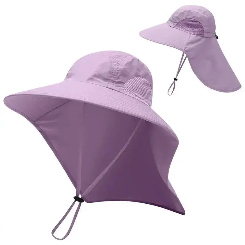 Sombrero de Ala Ancha Unisex con Protección Solar y Cuello | Outdoor
