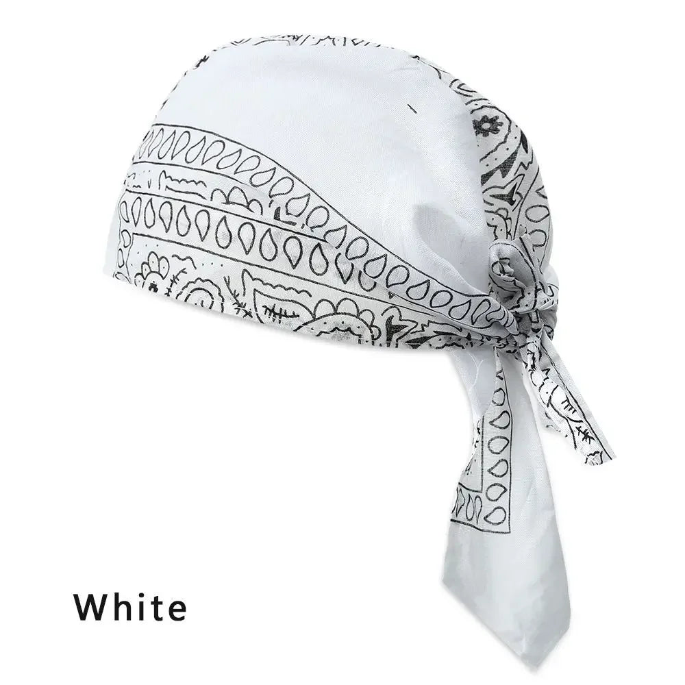Pañuelo Bandana Tipo Pirata Unisex de Algodón Secado Rápido