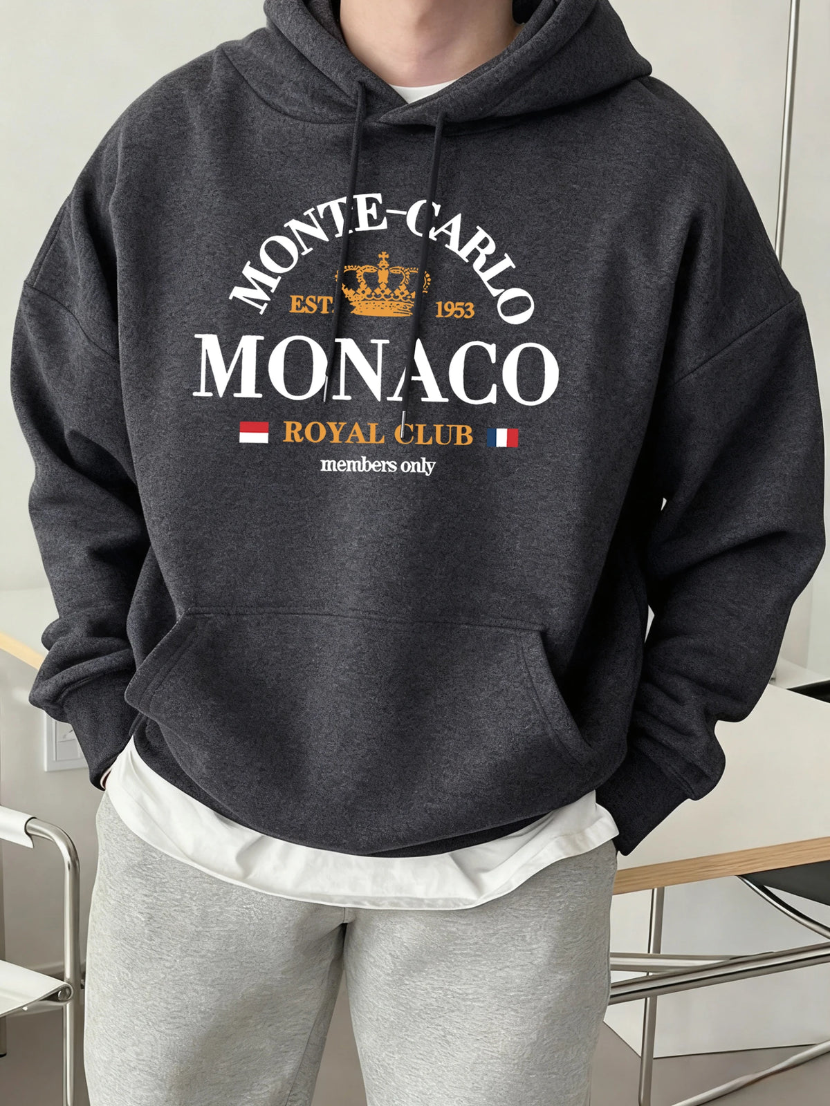 Sudadera Universitaria Hombre Monaco Royal Club