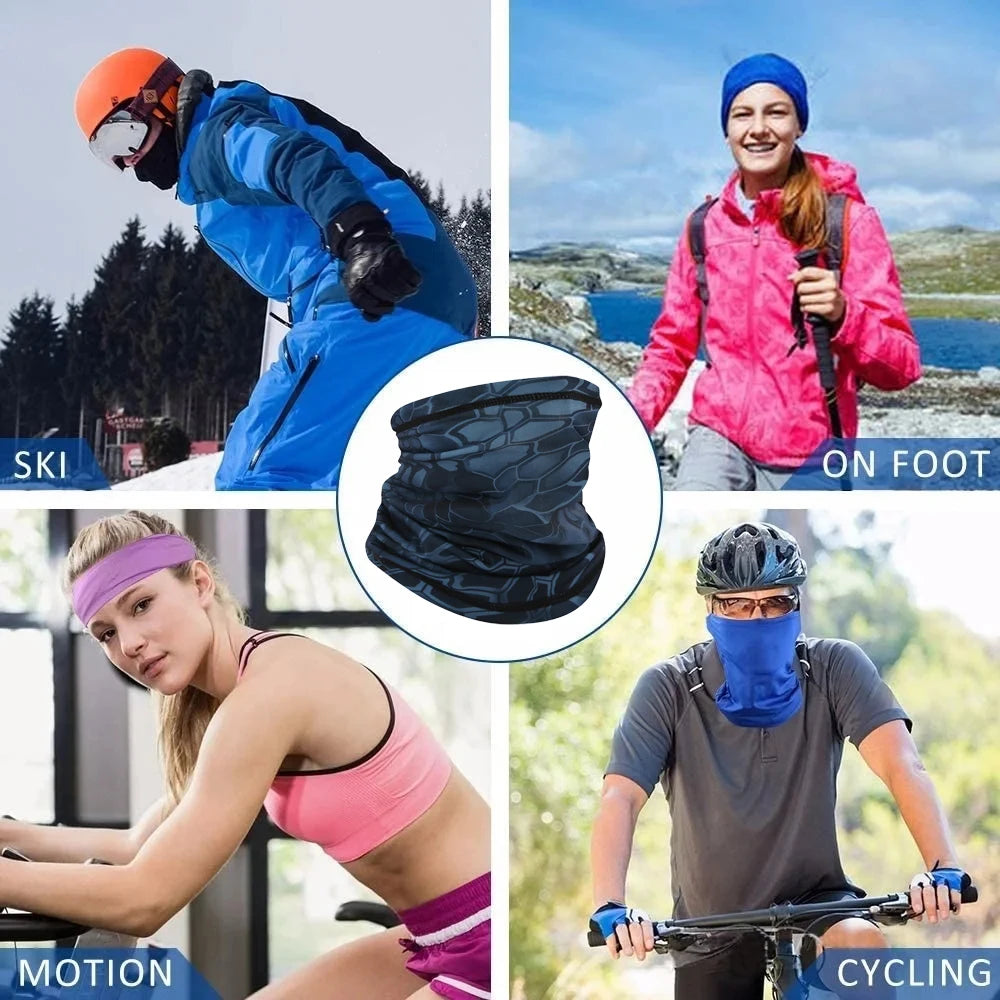 Bandana Multifuncional de Seda para Motociclismo y Actividades al Aire Libre