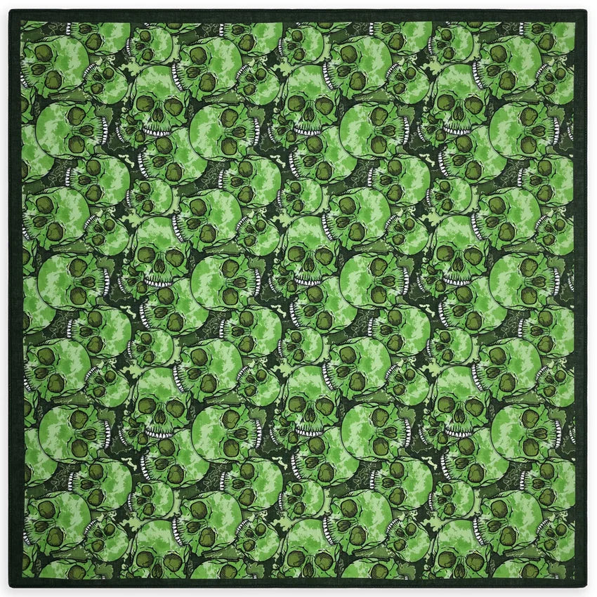 Bandana Cuadrada de Algodón con Estampado Hip Hop Skull Unisex