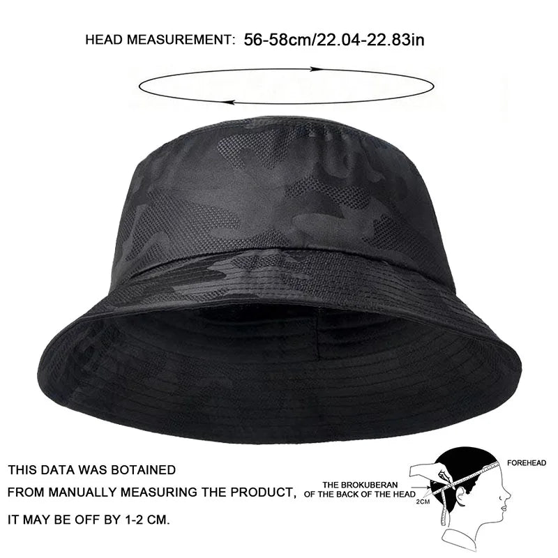 Sombrero Bucket Unisex Camuflaje con Ventilación y Protección Solar
