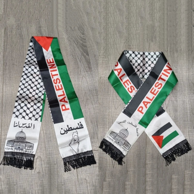 Pañuelo Personalizado con Bandera de Palestina | 14x130 cm Satinado