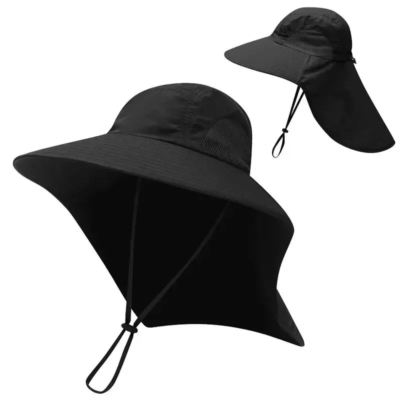Sombrero de Ala Ancha Unisex con Protección Solar y Cuello | Outdoor