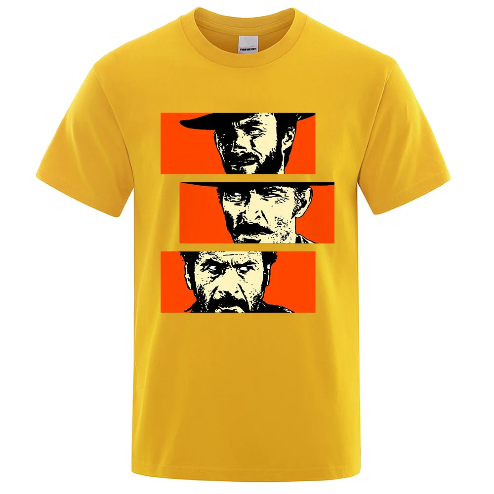 Camiseta Estampada de El Bueno, El feo y El Malo Clint Eastwood - High Trend Coture