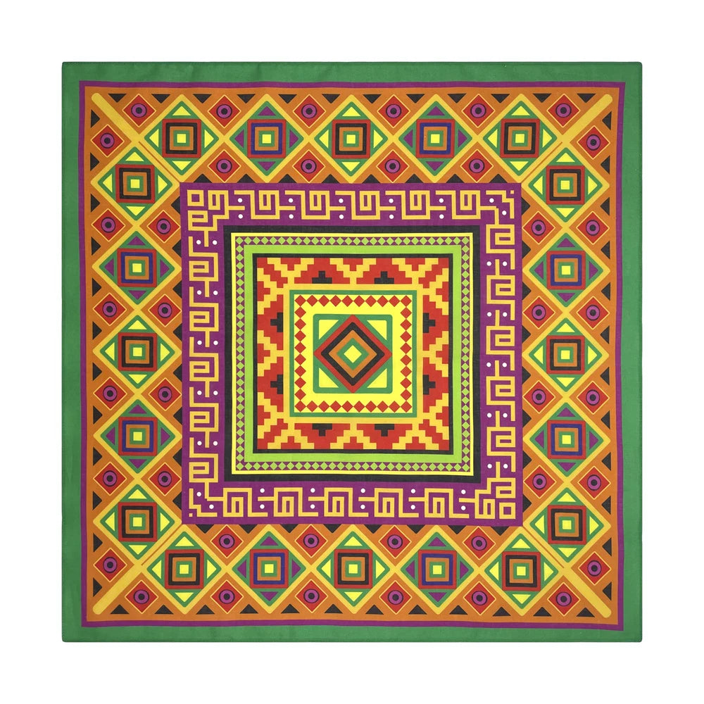 Bandana Cuadrada de Algodón con Estampado Hip Hop Skull Unisex