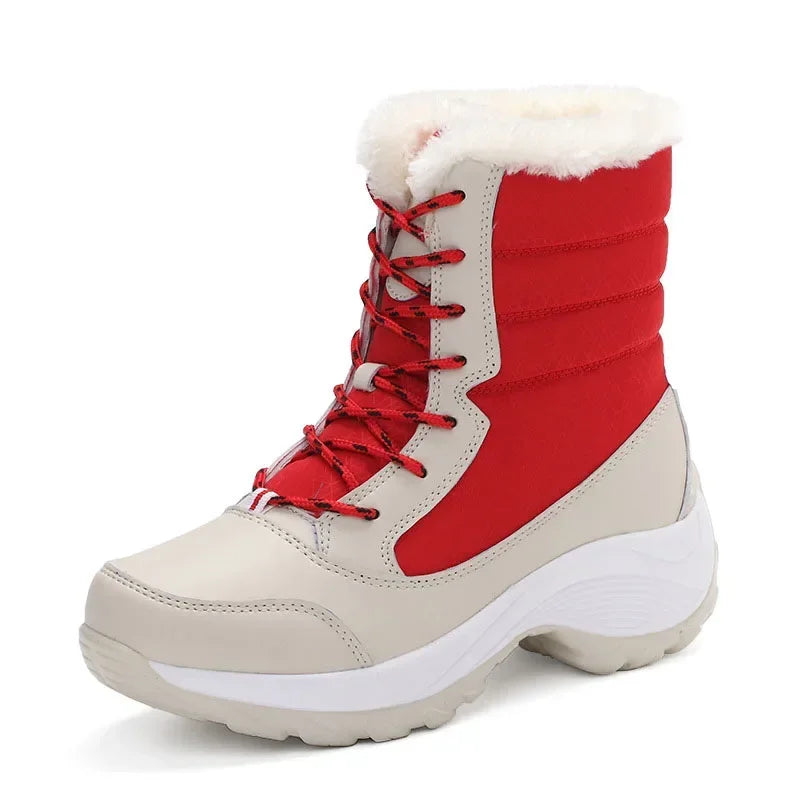 Botas de Invierno de Mujer con Forro Polar Impermeables para Nieve