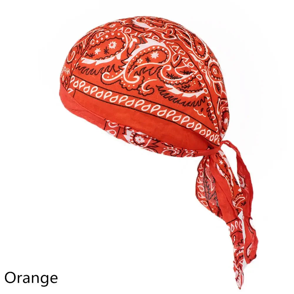 Pañuelo Bandana Tipo Pirata Unisex de Algodón Secado Rápido